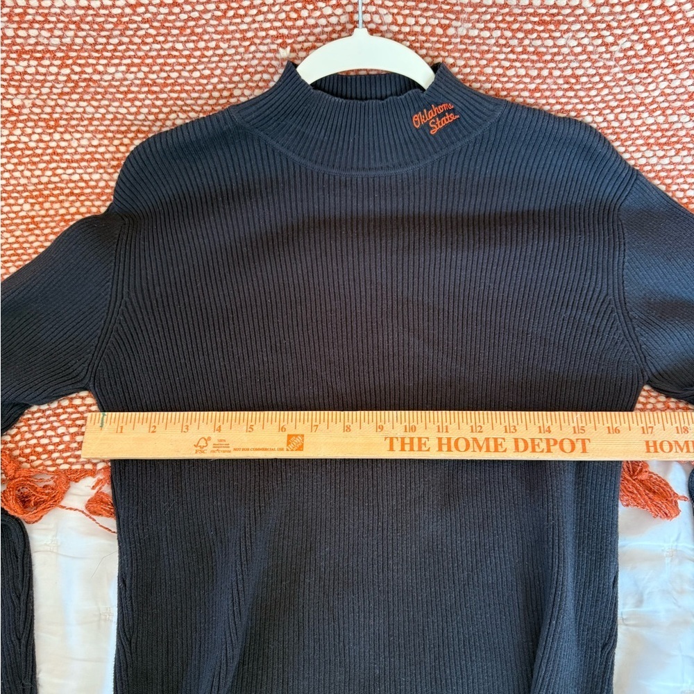 Oklahoma State Black Turtleneck Sweater - Picture 6 of 6